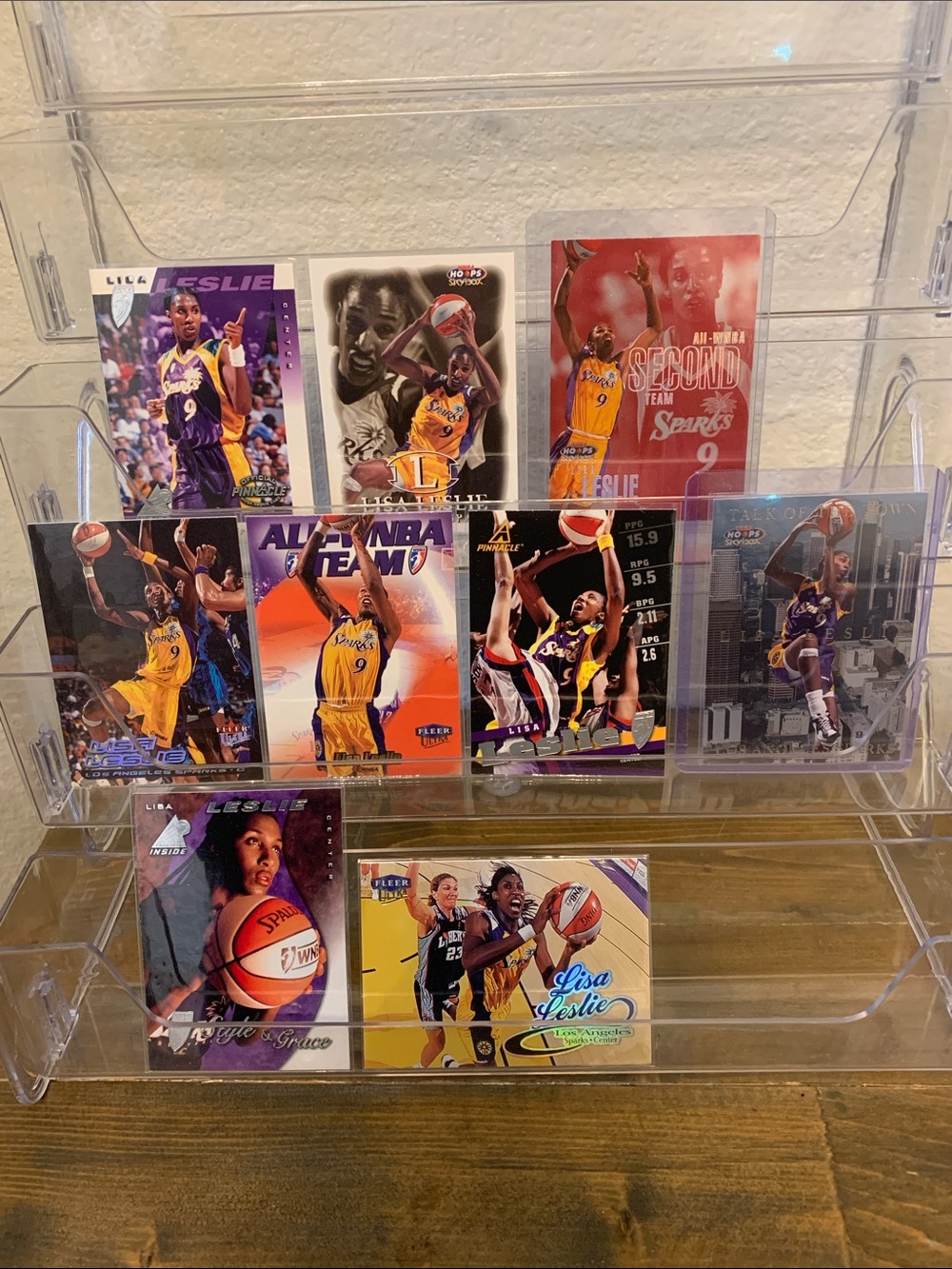 Lisa Leslie Los Angeles Sparks Basketball 9 Card Set - 1997-2000